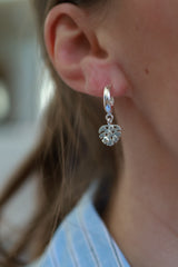 Monstera earrings