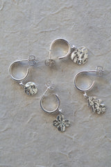 Monstera earrings