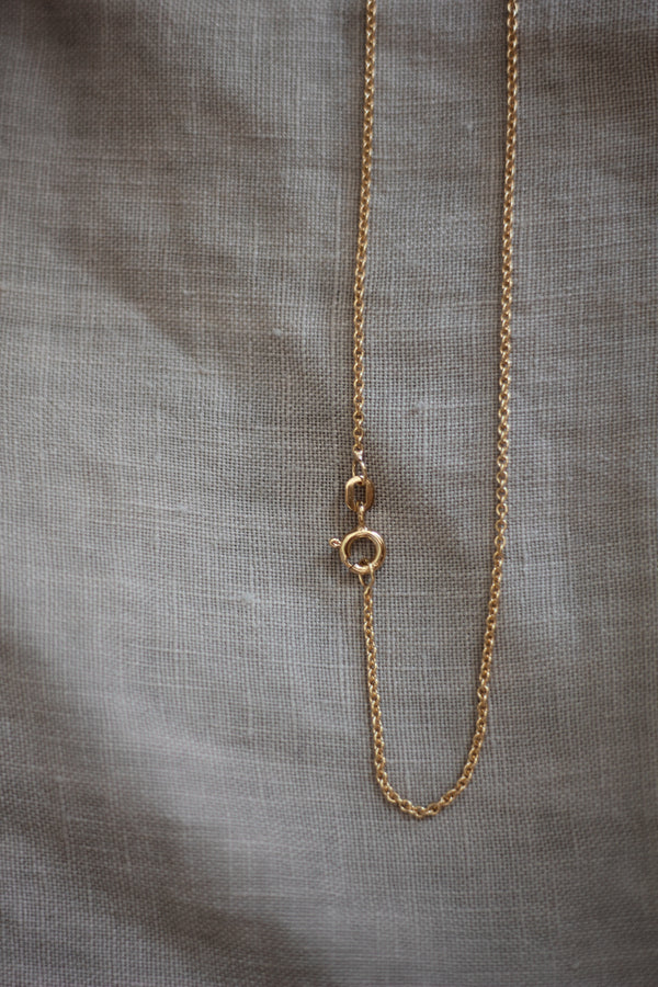 Anchor chain 70 cm gold-plated silver